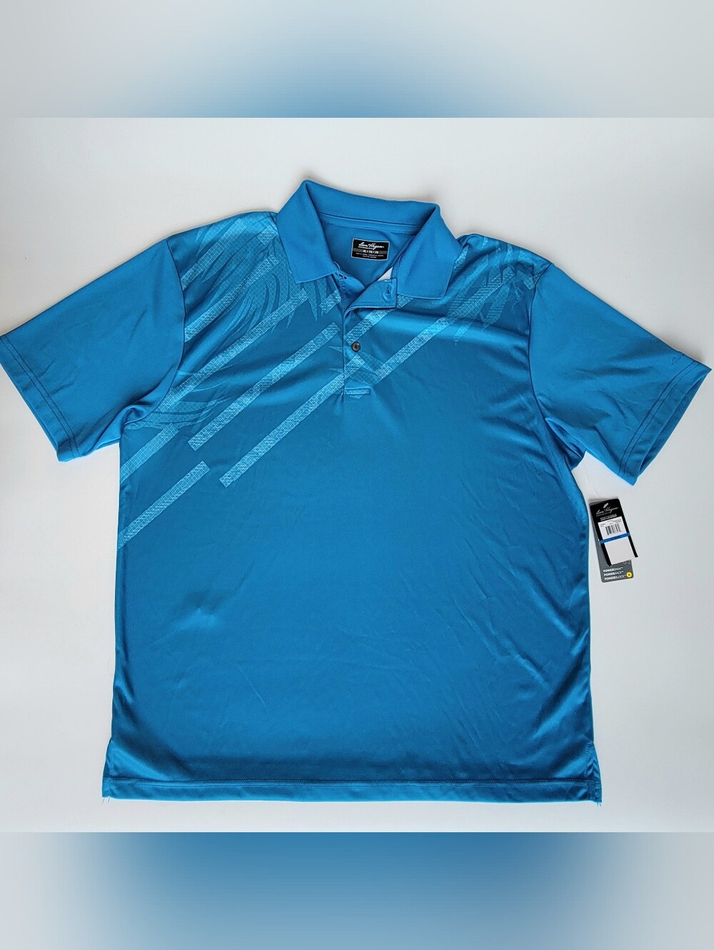 Ben Hogan Performance SS Polo Mens XL Cendre Blue Stretch Shirt Golf UPF50